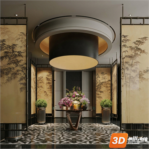 Lobby Decoration Skp Files 